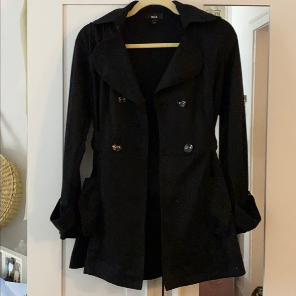 Black pea coat